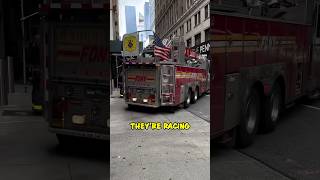 NYC Firefighter Has Mad Driving Skills 😱 shorts [upl. by Nomaj]