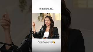 Anushka sen in interview singing song anushka sen new short video [upl. by Lubet667]