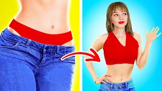 AMAZING CLOTHES HACKS  Creative and Easy Ideas to Upgrade Your Wardrobe by 123 GO Genius [upl. by Nyladnohr]