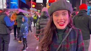 A Silent Night Surprise in Times Square  LightTheWorld [upl. by Normie]