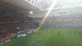 AIK fans firar derby vinst mot Hammarby på Tele2 Arena 20 Mai 2018 [upl. by Christye801]