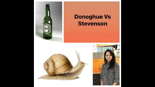 Q6 Law of Torts Donoghue v Stevenson Important case law in Torts [upl. by Kaile]