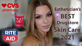 Estheticians BEST Drugstore Skincare Picks 2021 [upl. by Boothe]