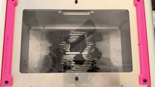 Material shredding test with photopolymer 3D prints [upl. by Leod944]