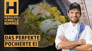 Schnelles Das perfekte pochierte Ei Rezept von Steffen Henssler [upl. by Kwasi]