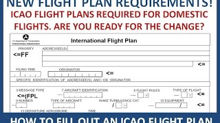 ICAO Flight Plans for Domestic Flights [upl. by Erreid]