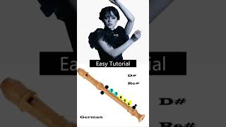 How to Play the Lady Gaga Bloody Mary Recorder Flute in Easy Steps Shorts [upl. by Imerej]