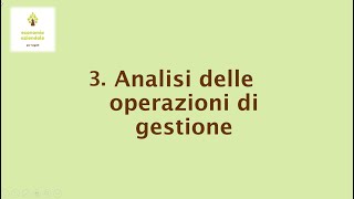 3 Analisi delle operazioni aziendali [upl. by Maxi]