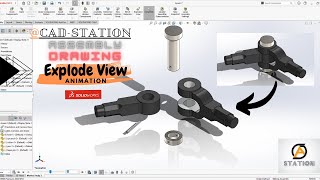 How to exploded view in solidworks and animation [upl. by Aitnahs]