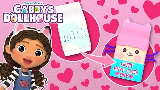 Craft Your Own GabbyThemed Valentines to Give Your Friends  GABBYS DOLLHOUSE [upl. by Kimmi562]