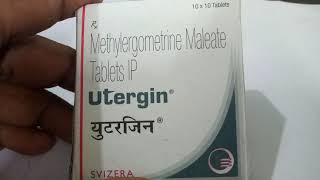 Utergin 0125 mg Tablet View Uses Side Effects Price in hindi [upl. by Ecilahc]