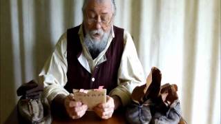 Making Woodland Indian Centre Seam Moccasins Pattern Making Part 1 DVD [upl. by Akirderf120]