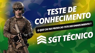 O que estudar pro TESTE DE CONHECIMENTO STT Sargento técnico temporário [upl. by Caruso]