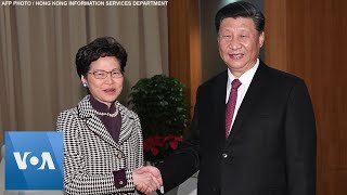 China President Xi Jinping Meets Hong Kong Leader Carrie Lam in Macau [upl. by Eatnoid]