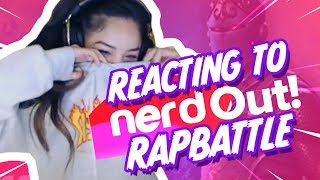 MY RAP REACTION NerdOut Fortnite Rap Battle Round 2  Valkyrae IRL [upl. by Maurene]