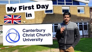 My First Day in Canterbury Christ Church university  BRP Collection  University Enrollment [upl. by Anallij]