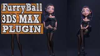 3Ds max Plugins for Rendering Furry Ball [upl. by Gautious]