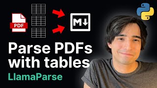 LlamaParse Convert PDF with tables to Markdown [upl. by Sacci]