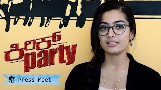 Kirik Party  Success Press Meet  Rakshit Shetty Rashmika Mandanna [upl. by Eimas947]