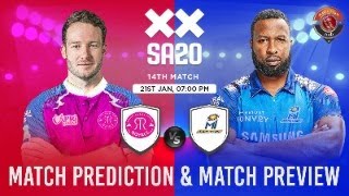 SA20Live Commentry Paarl Royals vs MI Cape Town PR vs MICT SA20Match Today SA20 [upl. by Sherlocke36]