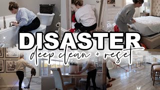 2024 DISASTER CLEAN WITH ME  DEEP CLEAN  RESET  EXTREME CLEANING MOTIVATION  Lauren Yarbrough [upl. by Eimia333]