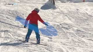 Snowboarden lernen  Driftschwung mit Gewichtsverlagerung [upl. by Anahir]