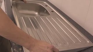 How To Install A Kitchen Sink Into A Worktop [upl. by Yrogerg]