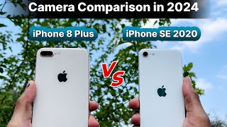 iPhone 8Plus vs iPhone SE 2020 Detailed Camera Comparison in 2024🔥  Videography amp Portrait Test [upl. by Junia]