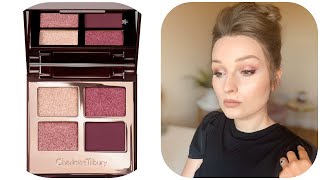 CHARLOTTE TILBURY EYE COLOUR MAGIC COLLECTION FOR GREEN EYES  MESMERISING MAROON PALETTE SWATCHES [upl. by Stralka]