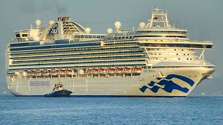 RUBY PRINCESS Cruise Ship Arrival into Port of Spain Trinidad 🇹🇹 [upl. by Marilla]