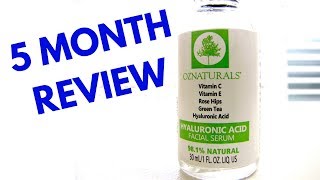 HYDRATING SERUM  Oz Naturals Hyaluronic Acid Serum Review [upl. by Aihsotan]