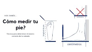 Cómo medir el pie para saber que número de zapato comprar online [upl. by Fatsug]