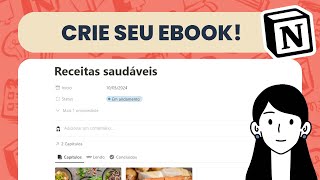 Como criar um ebook no Notion  Gratuito e interativo [upl. by Haissem]