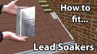 How to fit Lead Soakers  Lead soakers for a Wall or Chimney stacks [upl. by Eiramanel404]