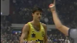 FIBA Champions Cup 198586 Cibona  Maccabi 9086 [upl. by Rask755]