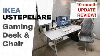 Ikea UTESPELARE Gaming Desk 10month Update Review  Canon EOSM Crop Mood [upl. by Holcman813]