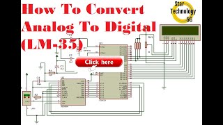 Microcontroller 8051 Project 37 How To Interface ADC  LM 35 Temperature Sensor [upl. by Maharg]