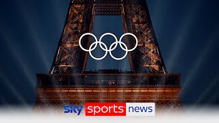 Olympic opening ceremony takes place in Paris across the Seine river [upl. by Artinek]