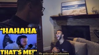 Hamlinz Reacts To quotA GHOST IN THE TSM HOUSE  VLOGquot by Myth Funny Reaction [upl. by Larred]