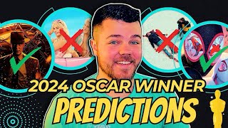 2024 Oscar Winner Predictions Oppenheimer Sweep [upl. by Enal605]