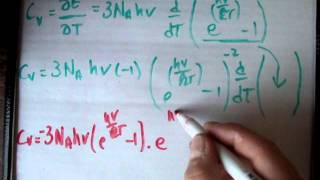 Quantum Statistics 36 c  Einstein formula specific heat [upl. by Hauge461]