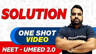 SOLUTION in 1 Shot  All Concepts Tricks amp PYQs  NEET Crash Course  UMEED 20 [upl. by Benzel]