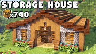 Minecraft Ultimate Storage House Tutorial How to Build [upl. by Drislane]