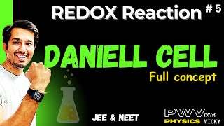 Daniel cell  REDOX reaction  class 11 Chemistry  by PWV [upl. by Zennie]