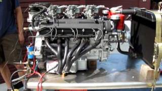 Ferrari 250 GT Lusso V12 engine test run on stand [upl. by Clein]