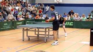 Timo Boll vs Jan Ove Waldner in Mühlhausen 2011 [upl. by Tillie140]