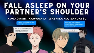 Fall Asleep On Your Partners Shoulder  Boyfriend challenge part 23  Sakuatsu Kogagoshi [upl. by Erdnua]