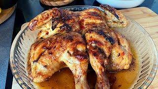 Une autre façon de faire LE POULET ROTI au four avec une sauce piment douxtrès délicieux [upl. by Anelec]