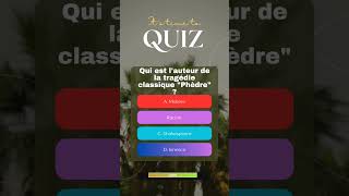 Quiz de littérature françaisequot testez votre niveau avec cours de français dz français [upl. by Ellener152]