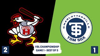 VBL Championship 1 Charlottesville vs 2 Harrisonburg Best of 3 Game 1 [upl. by Jacky]